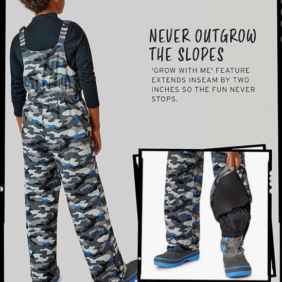 48 sale for ski week! Eddie Bauer Kids Snow Bib (14 year olds) - Picture 2 of 9